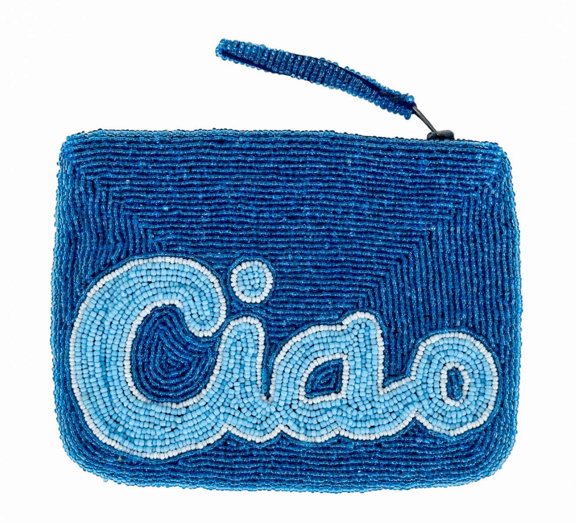 Ciao mini clutch Blue, white and lagoon The Jacksons