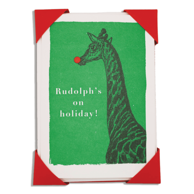 Rudolph's on holiday Christmas cards