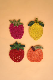 Set of 4 Fruit Coasters