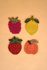 Set of 4 Fruit Coasters