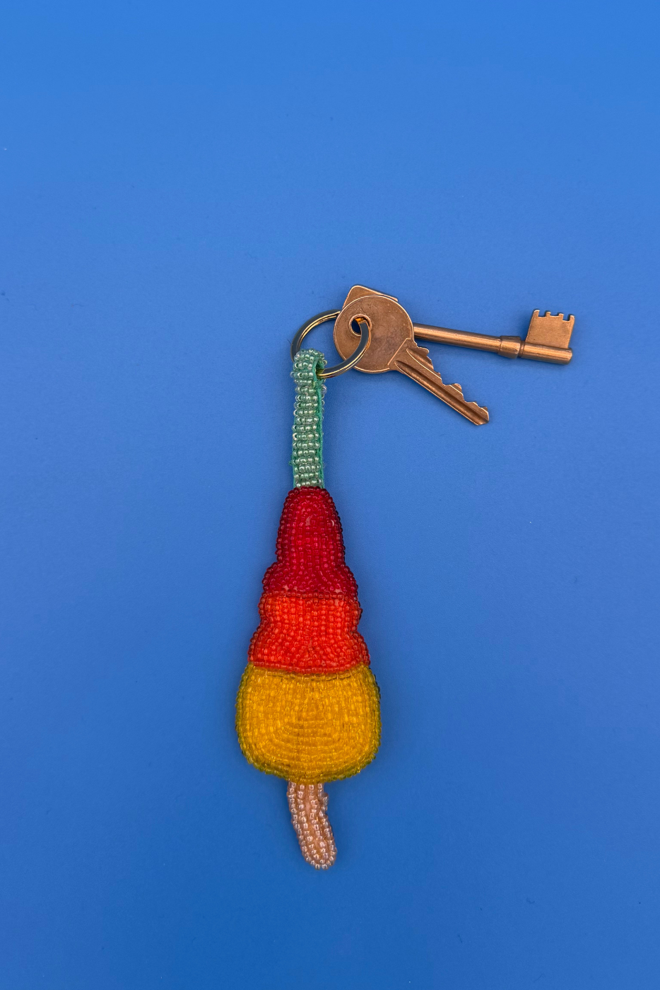 Rocket Ice Lolly Charm Keyring