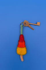 Rocket Ice Lolly Charm Keyring