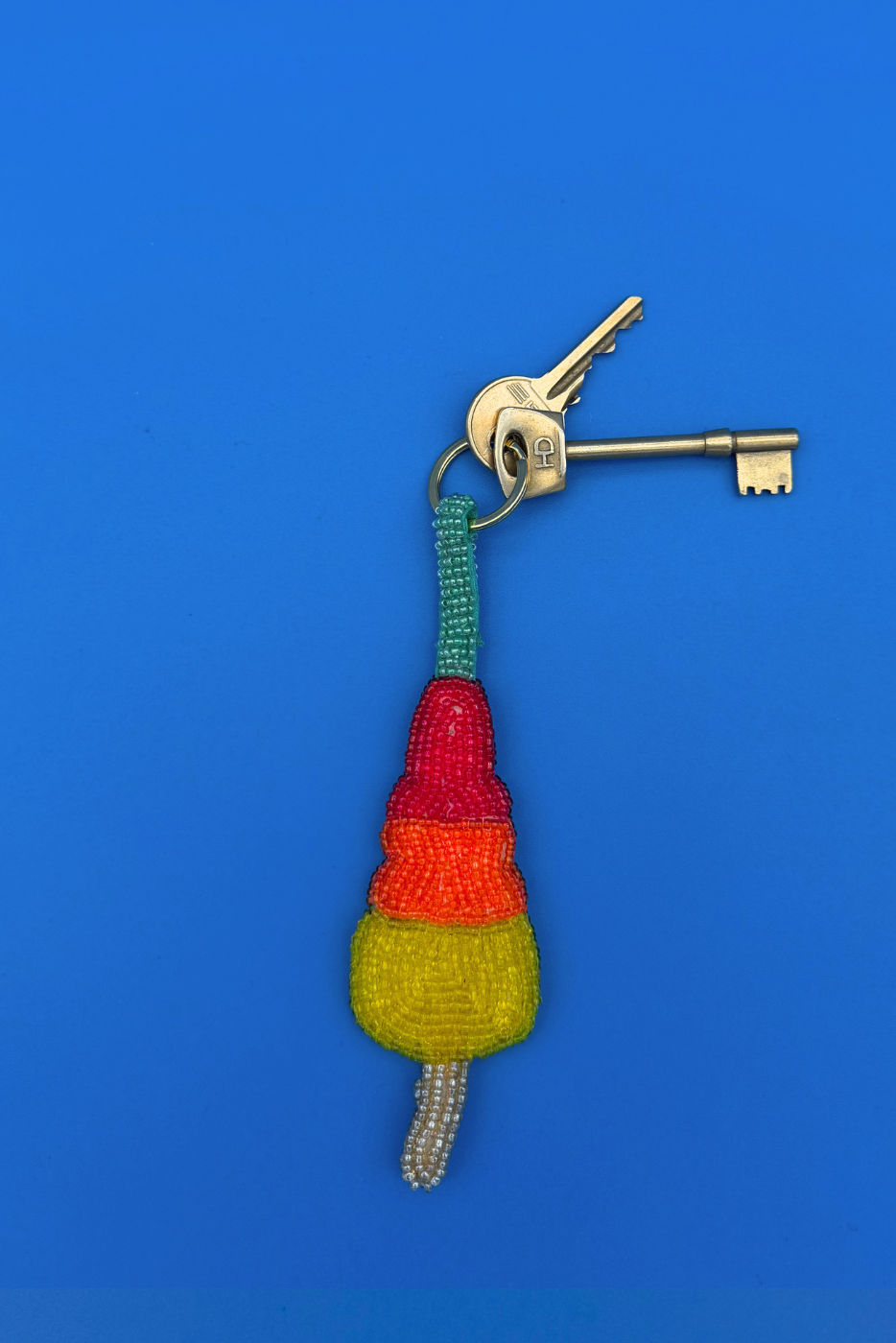 Rocket Ice Lolly Charm Keyring