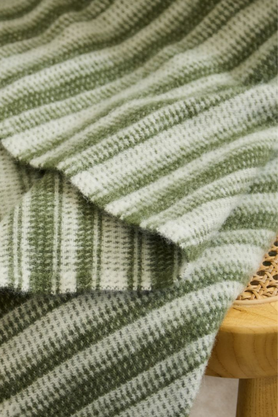 Olive Aber Stripe Throw