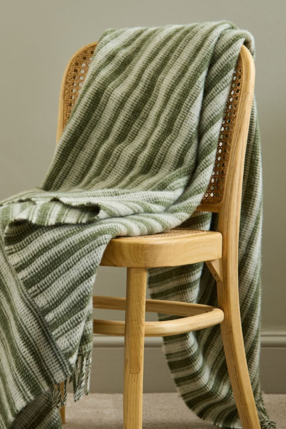 Olive Aber Stripe Throw