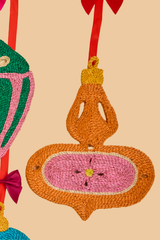 Orange Lantern Bauble Placemat