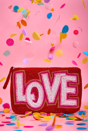 Love Beaded Clutch