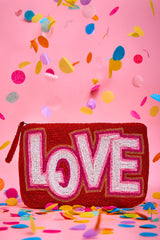 Love Beaded Clutch