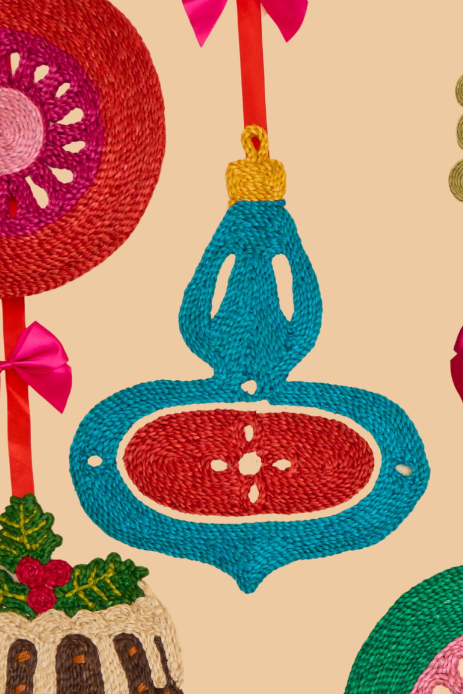 Turquoise Lantern Bauble Placemat