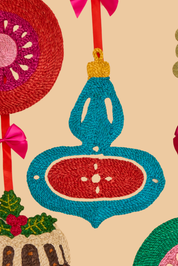 Turquoise Lantern Bauble Placemat