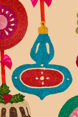 Turquoise Lantern Bauble Placemat