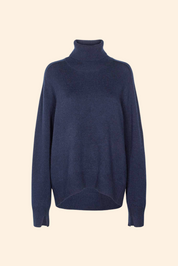 Navy Celly Poloneck