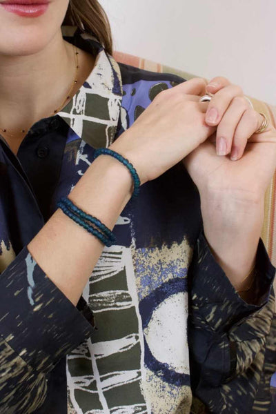 Egyptian Bracelet in Teal