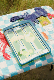 hand painted wooden hugo spritz tray