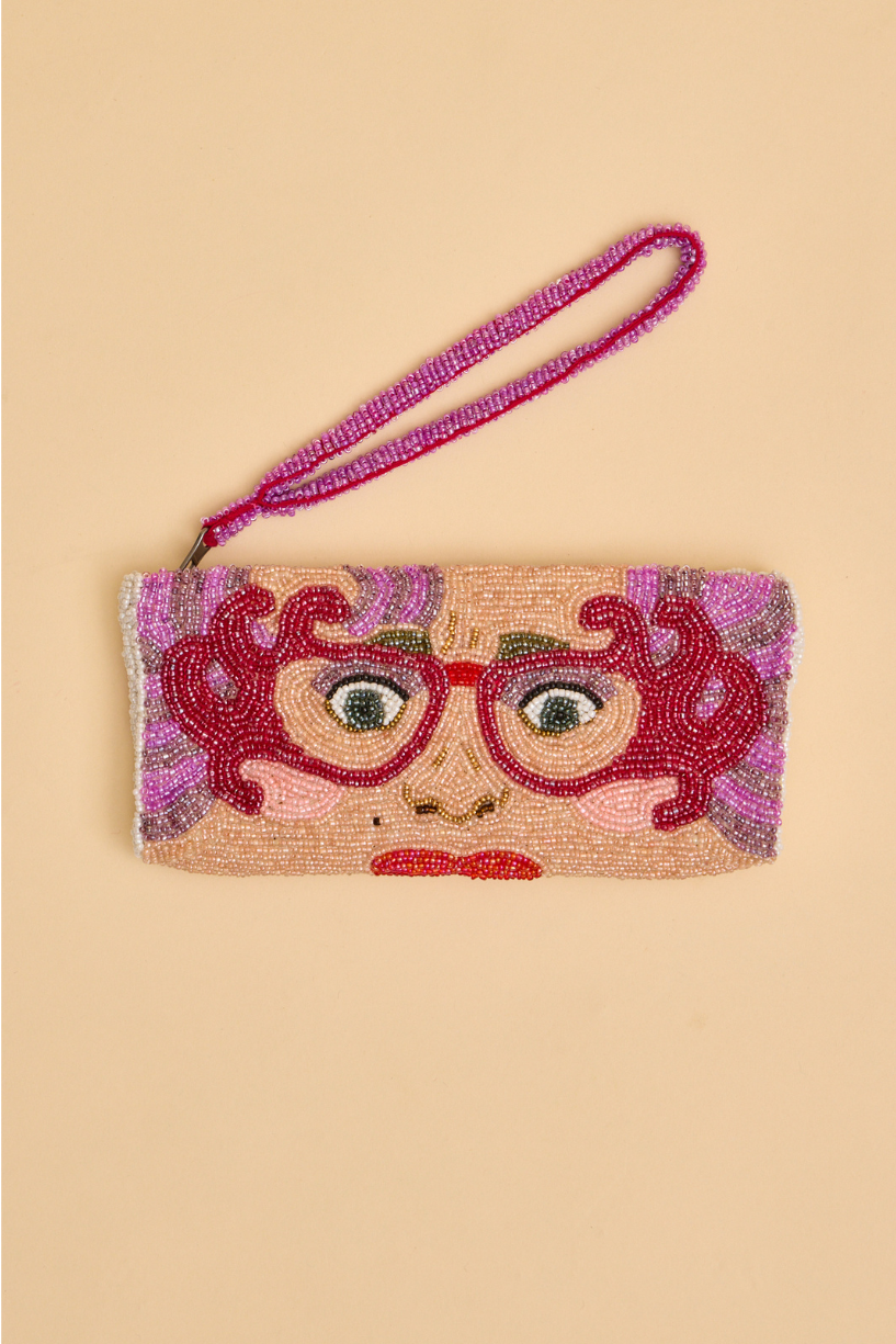 Lunettes Dame Edna Beaded Glasses Case
