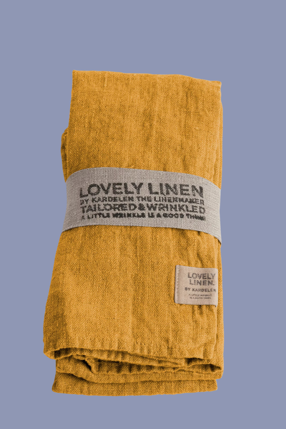 Linen napkins ochre set of 4
