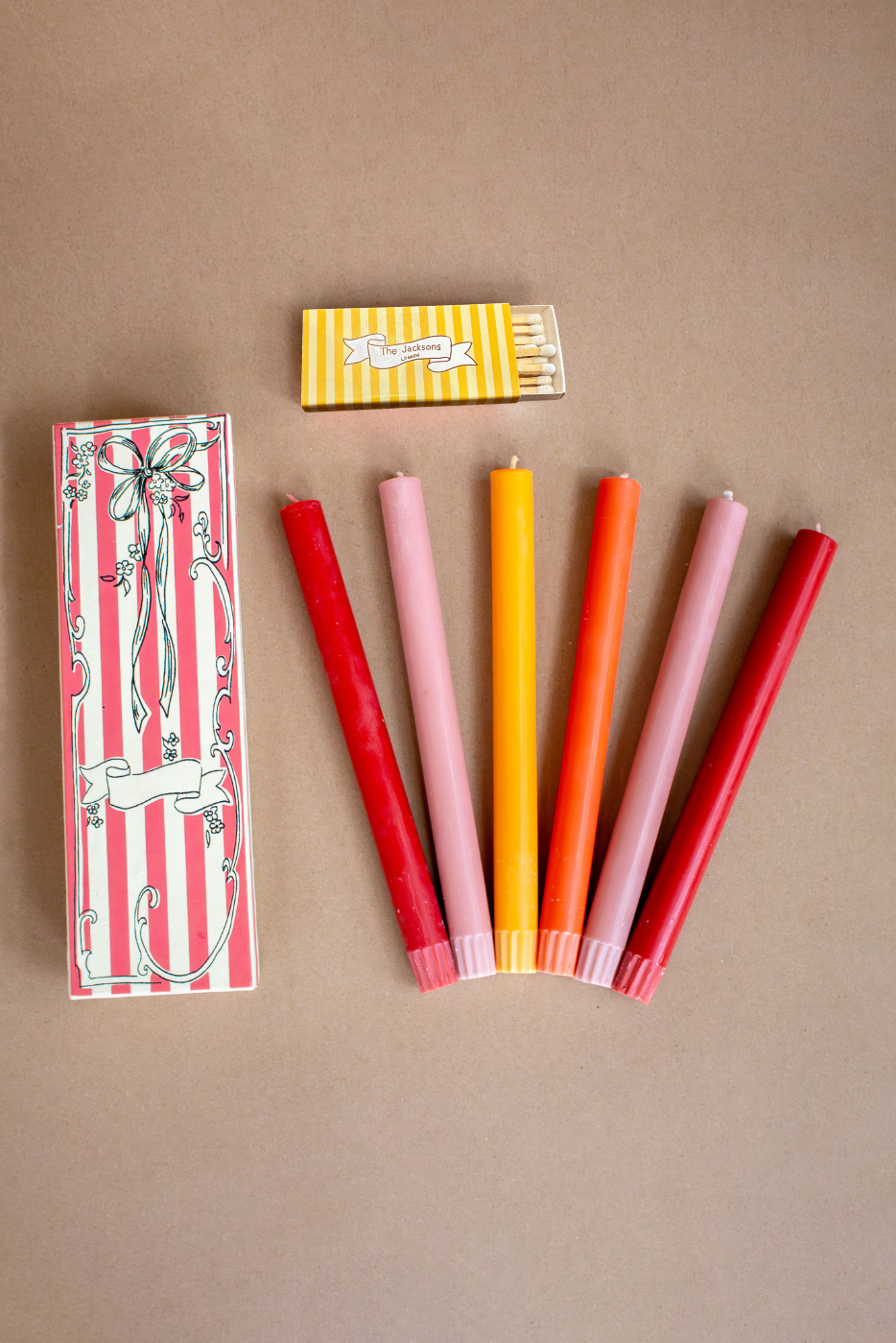 Orange-Red Candle Gift Box