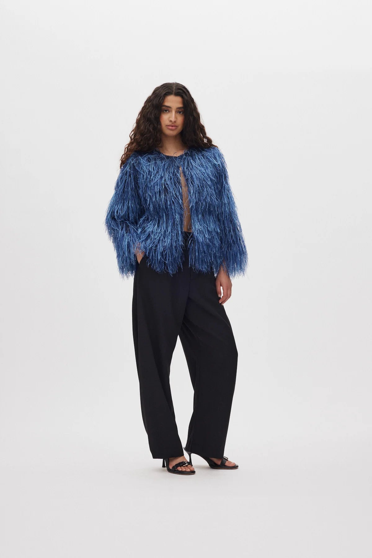 Safi Navy Plume Blouse