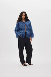Safi Navy Plume Blouse