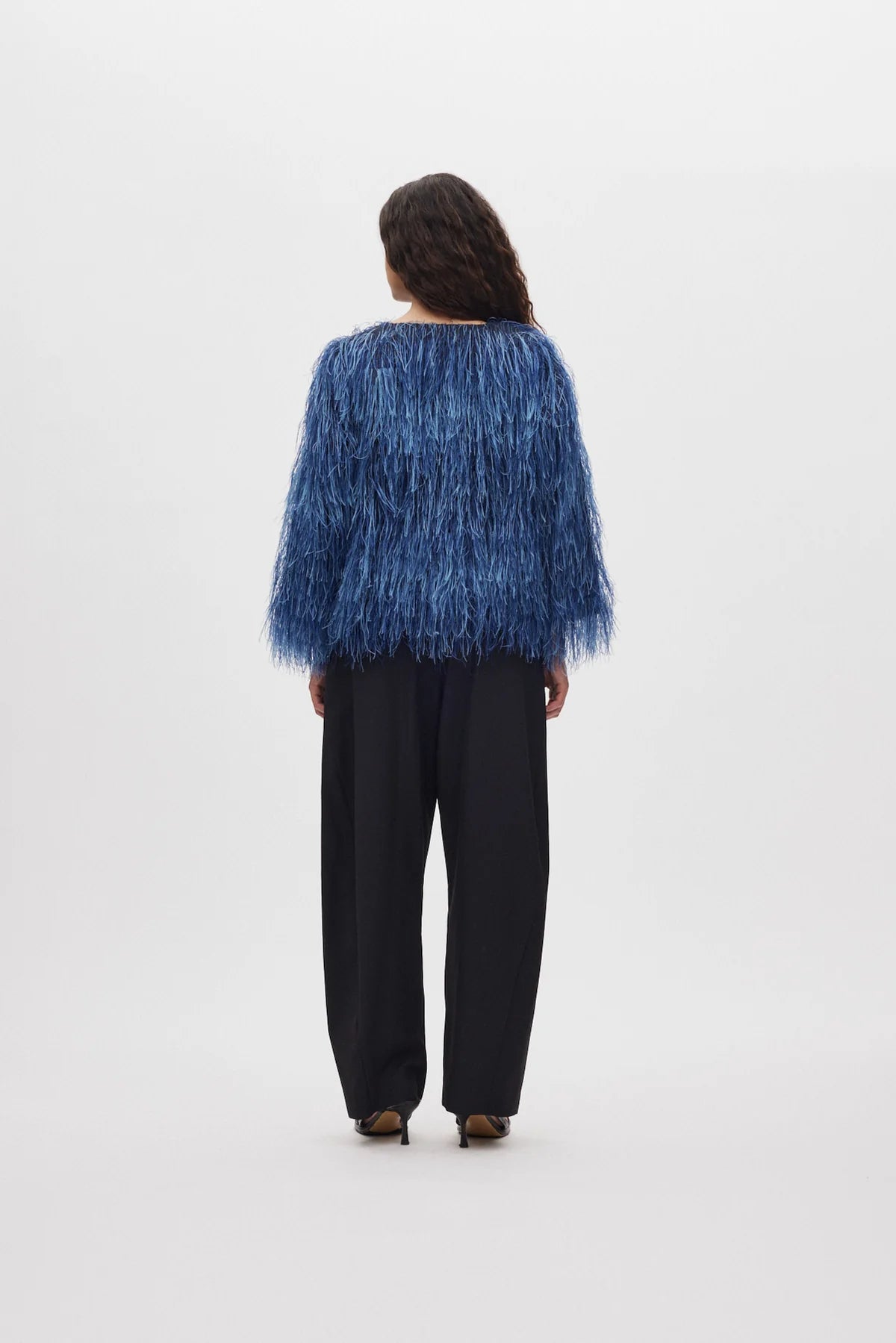 Safi Navy Plume Blouse