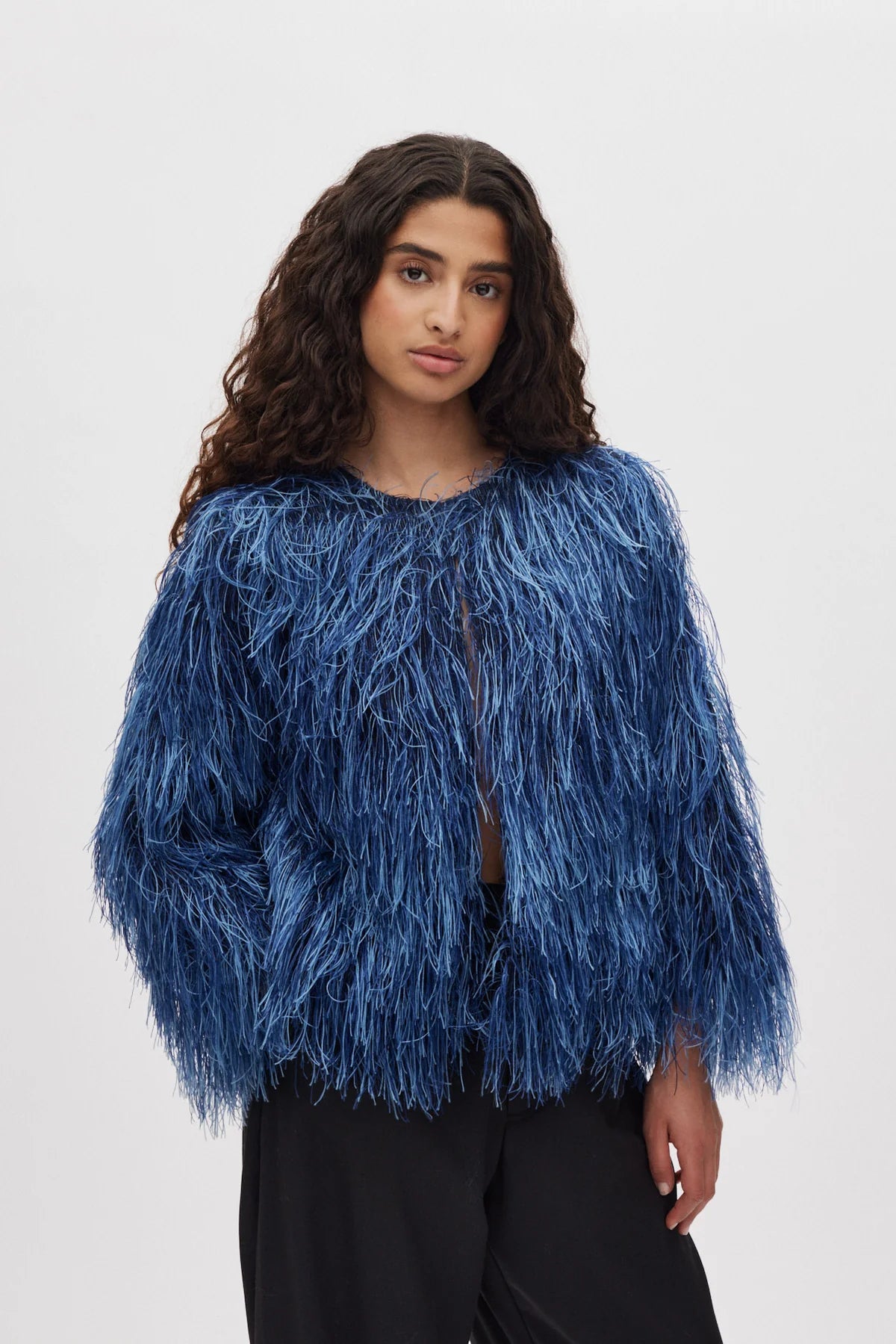 Safi Navy Plume Blouse