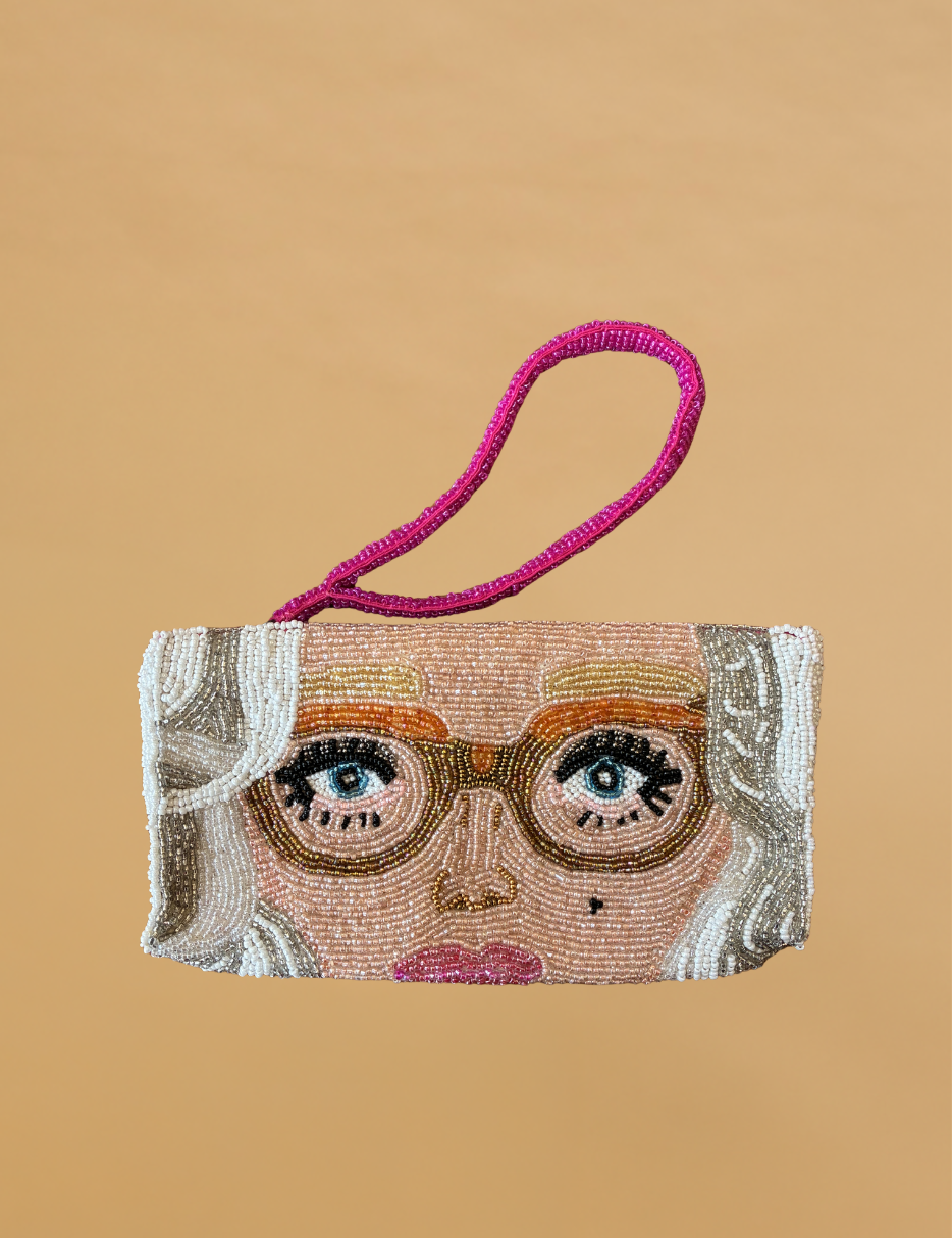 Marilyn beaded glasses case