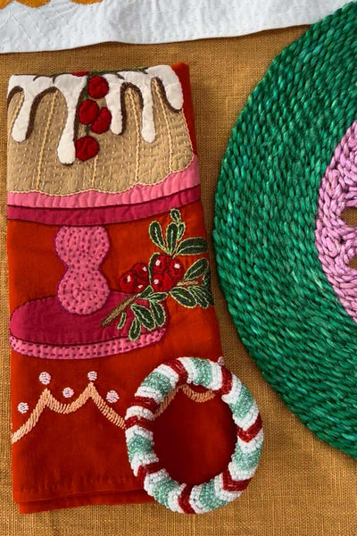 Happy Everything Embroidered Napkins