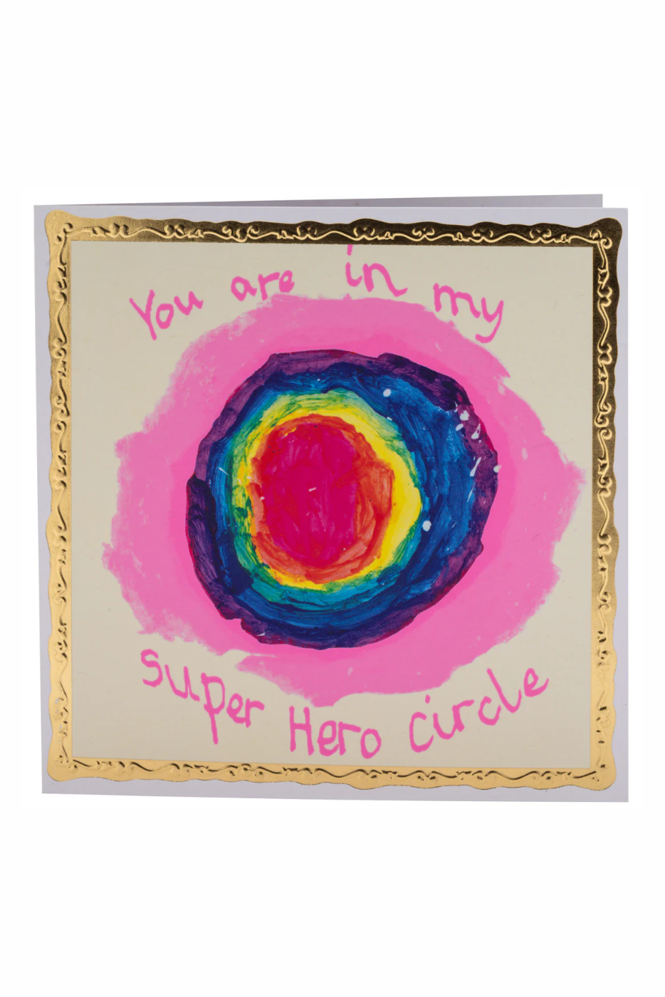 Super Hero Circle Card