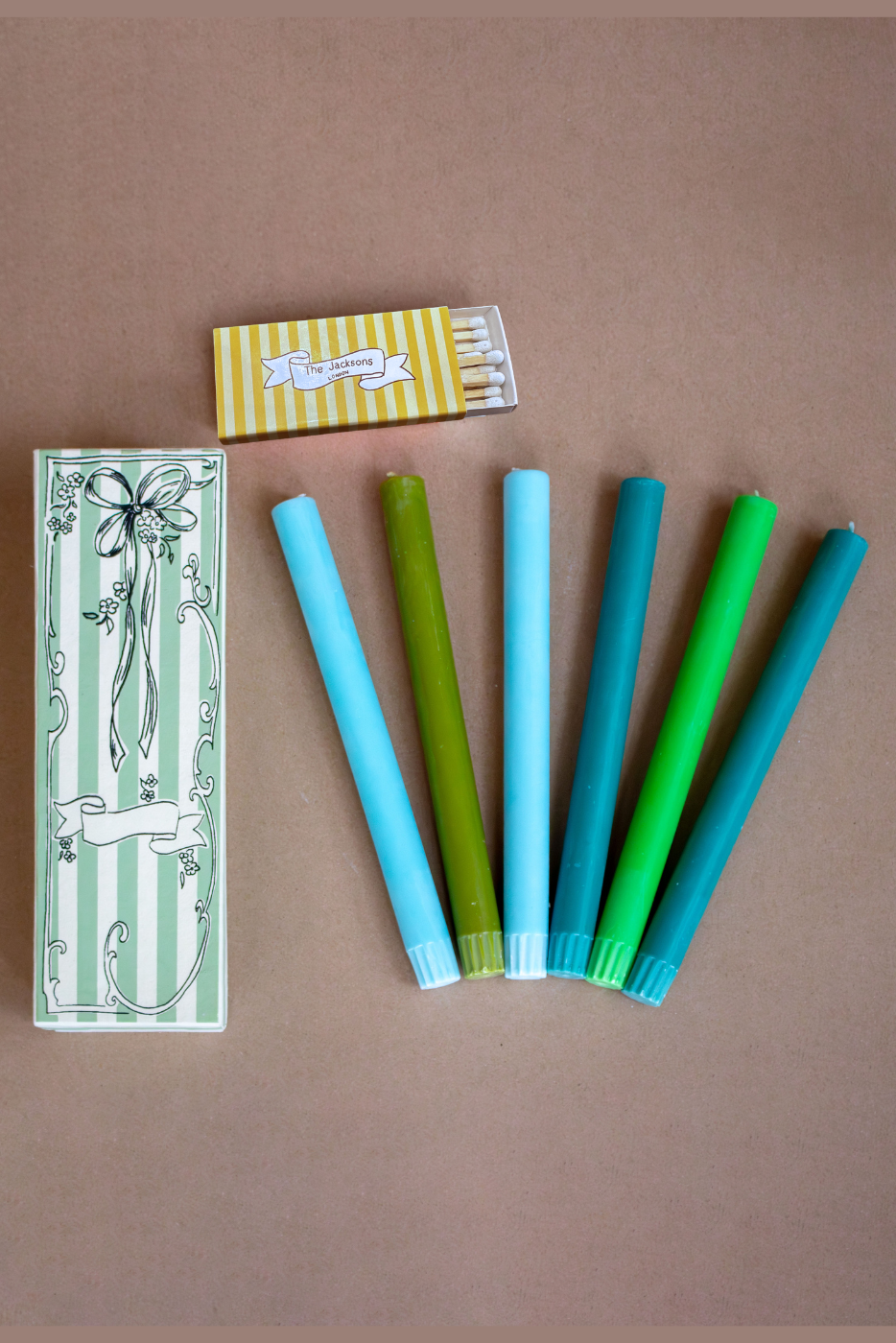 Green-Blue Candle Gift Box