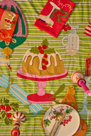 Happy Everything Stripe Tablecloth
