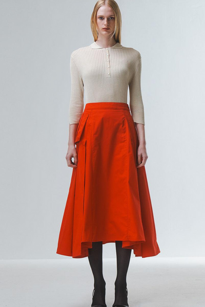 Red Volume Skirt