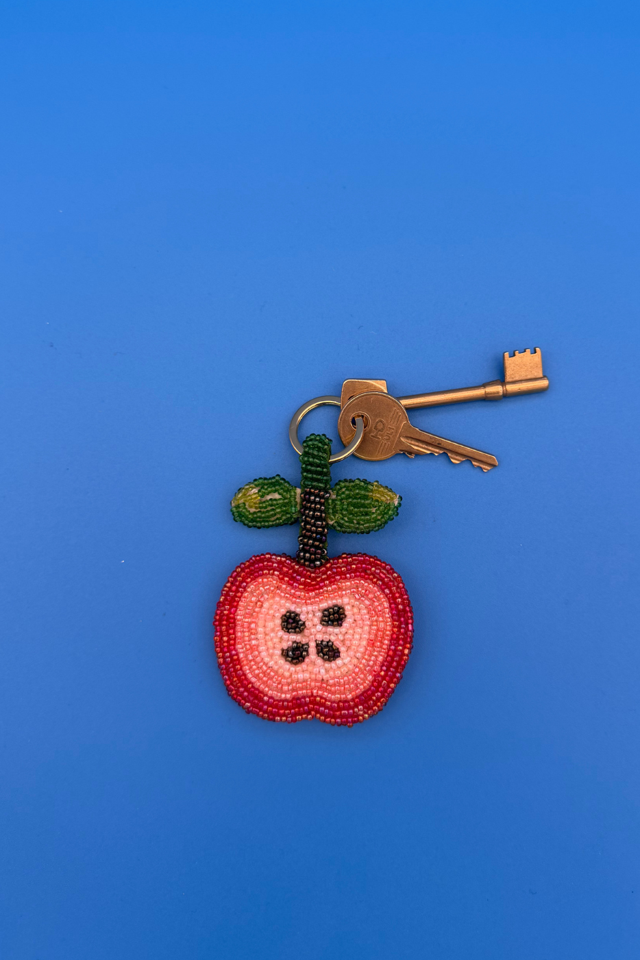 Apple Charm Keyring