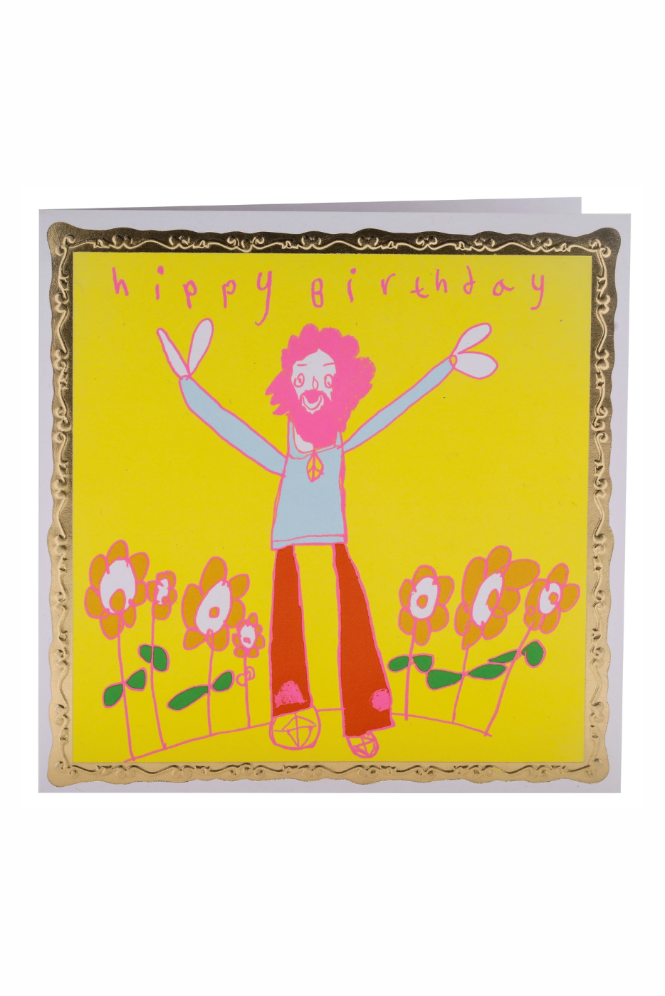 Hippy Birthday Card