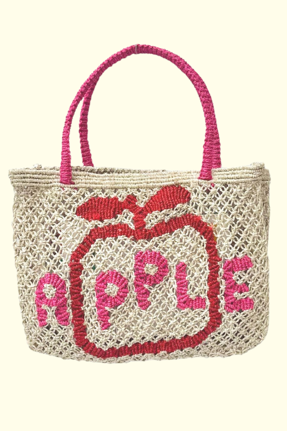 Apple - Natural, hot pink and scarlet