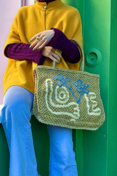 Flower Love Jute Bag