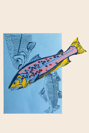 Trout Greeting Card