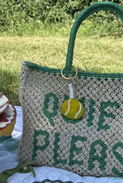 Tennis Ball Charm Keyring