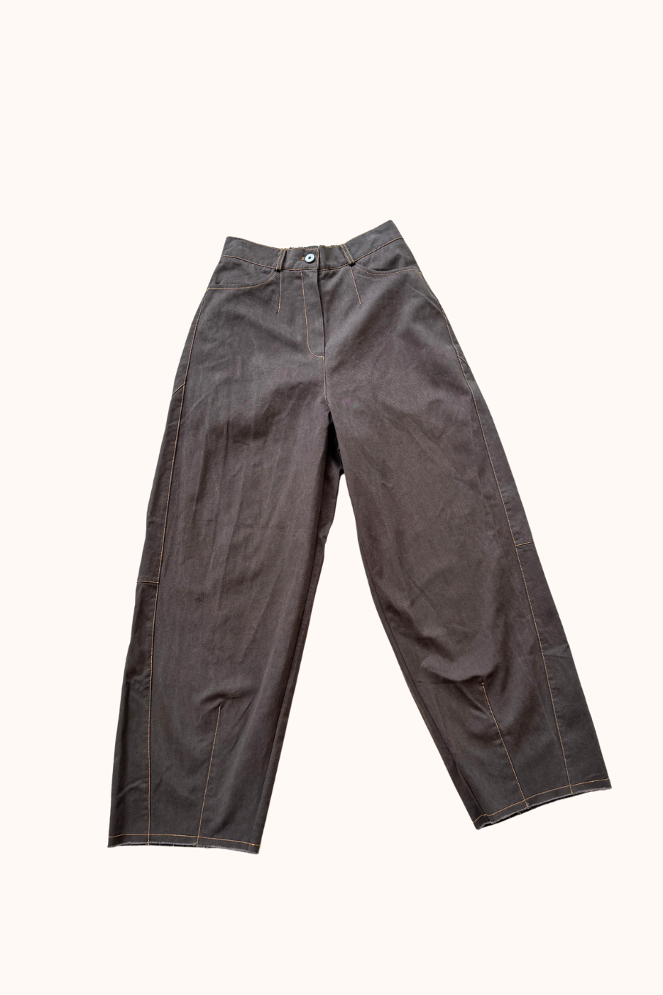 Barrel Leg chocolate jeans