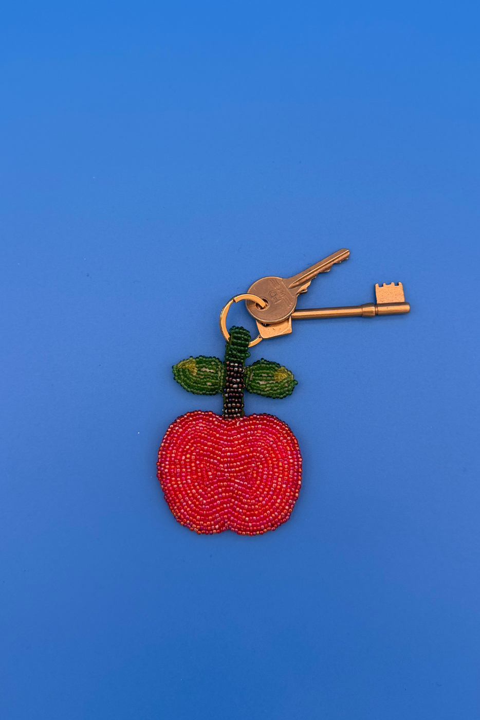 Apple Charm Keyring