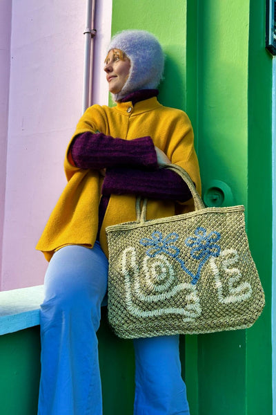 Flower Love Jute Bag