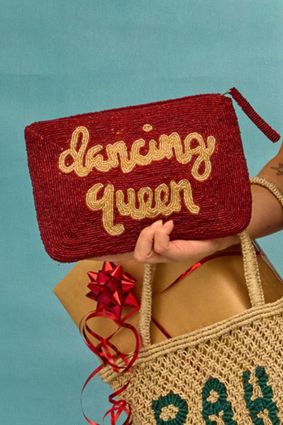 Dancing Queen Beaded Clutch