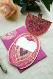 Heart of Feathers Card