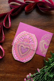 Heart of Feathers Card