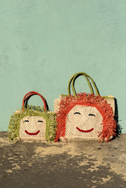 jute bags with face and frills 