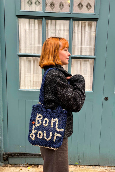 Bon Jour Cara Jute Bag