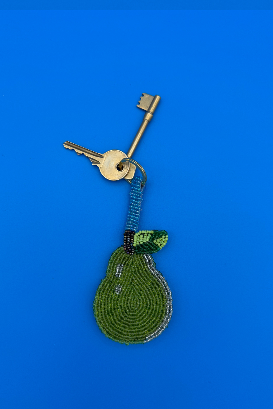 Pear Charm Keyring