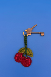 Cherry Charm Keyring