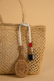 Lipstick and Mirror Bag Charm