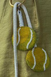 Tennis Ball Charm Keyring
