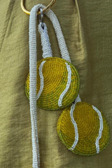 Tennis Ball Charm Keyring
